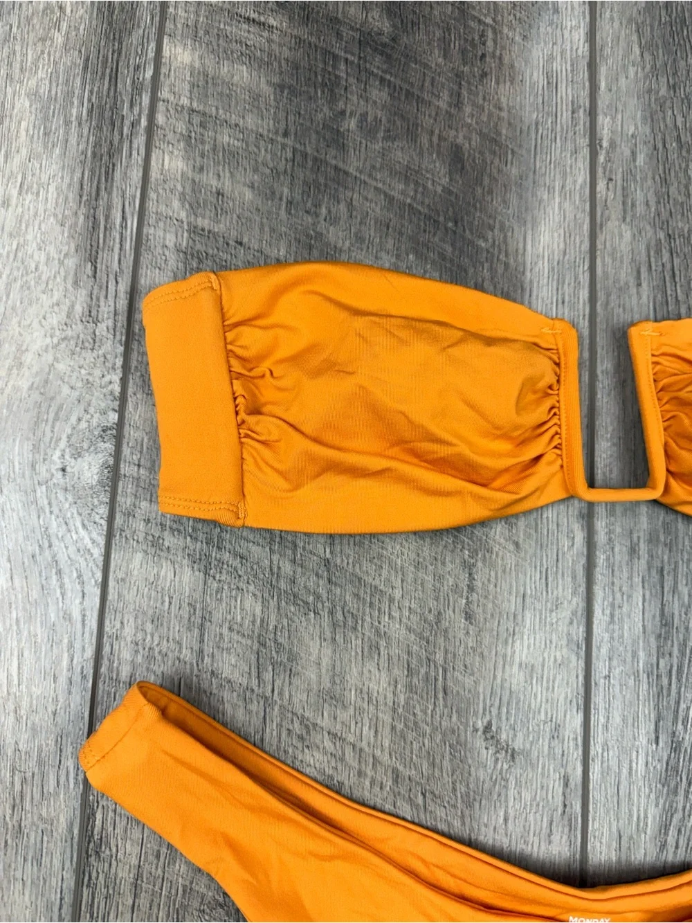Monday Swimwear Orange Bikini Set